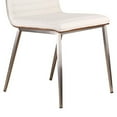 thumbnail image 5 of Armen Living Cafe Upholstered Modern Faux Leather Dining Chair in White, 5 of 10
