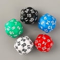 thumbnail image 3 of 5Pcs/pack Acrylic Dices 30 Sided D30 Various Colors Sculpture Polyhedral Dices for Club Party Family Board Game Props, 3 of 9