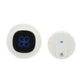 thumbnail image 1 of White US Plug R16 Wireless Doorbell - Self-Powered by Press, No Battery Needed, Digital Remote Control Call System with LED Light Transmitter, 180M Long Range, IP68 Waterproof, 58 Chimes, 4-Level, 1 of 7