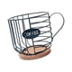 thumbnail image 1 of Soporte para cápsulas de café Contenedor para cápsulas de café Organizador Taza Cesta de cápsulas de café de metal para negro con letras, 1 of 9
