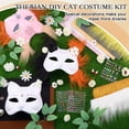 thumbnail image 3 of Kit de máscaras Therian, máscara de gato en blanco Seenelling DIY con accesorios, 3 of 6