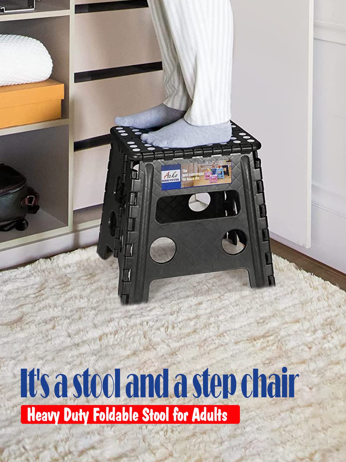 ACSTEP 13-Inch Folding Step Stool with Non-Slip Surface photo 3