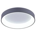 thumbnail image 1 of CWI Lighting Arenal LED Drum Shade Flush Mount With Gray & White Finish, 1 of 2