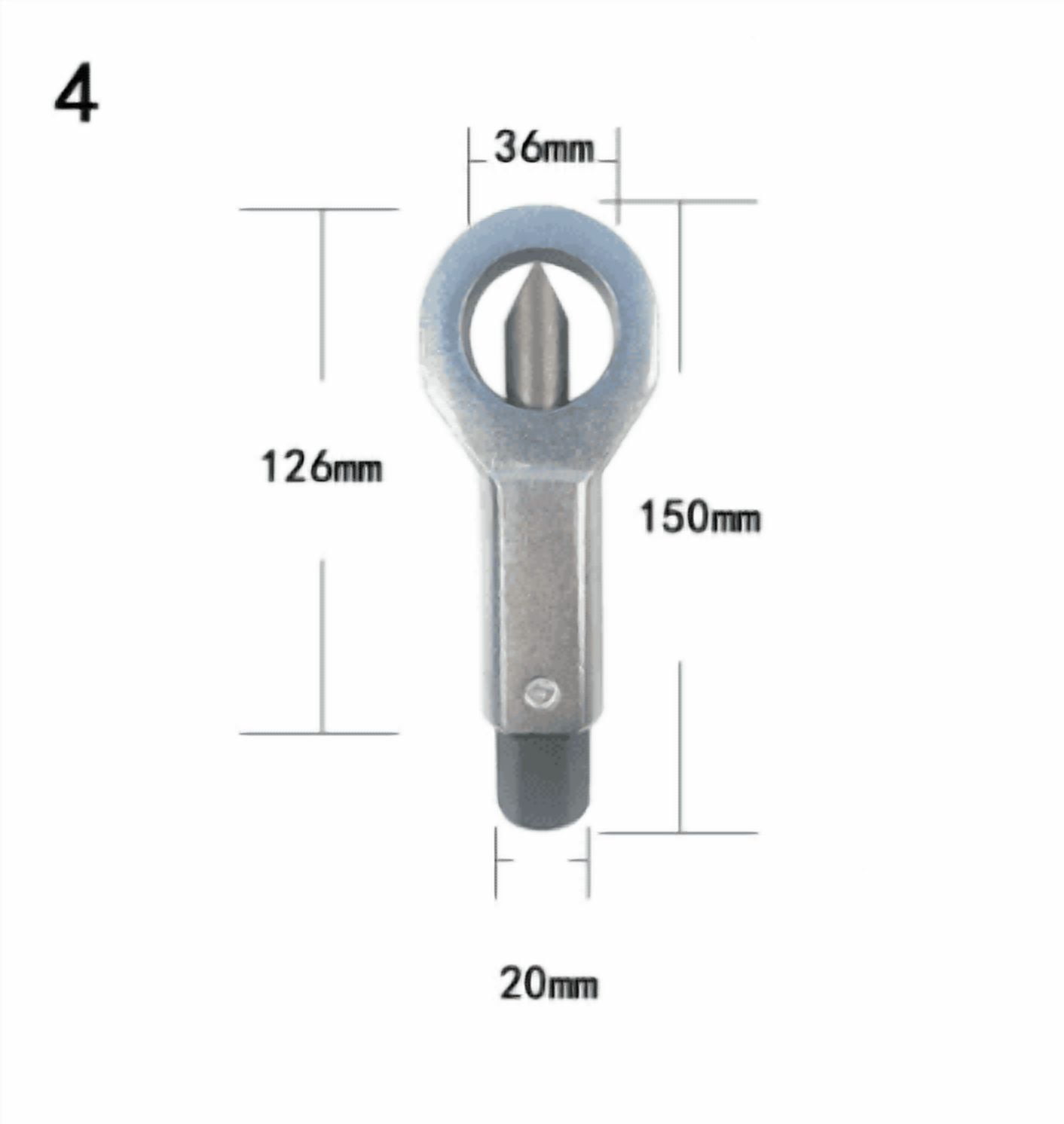 Yhsdtq , Outil Manuel Robuste pour Écrous - Extracteur d'Écrous Rouillés avec Poignée Ergonomique pour Réparations Mécaniques et Projets de Bricolage - 1 Pce Coupe-Écrous en Métal