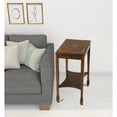 thumbnail image 5 of HomeRoots 488958 25 x 12 x 18 in. Medium Brown Manufactured Wood Rectangular End Table with Shelf, 5 of 5