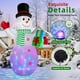 thumbnail image 4 of Muñeco de nieve inflable de Navidad BrdJade de 3,7 m con luces LED, 4 of 8