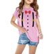 thumbnail image 2 of Niño Pequeño Camisa de Pascua Chico Manga Corta Camiseta Gráfica Cuello Redondo Crop Top para 3-14 Años Niñas Y Chico, 2 of 4