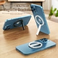 thumbnail image 1 of axGear Portable Magnetic Phone Stand Bracket Foldable Phone Holder(Black Only), 1 of 8