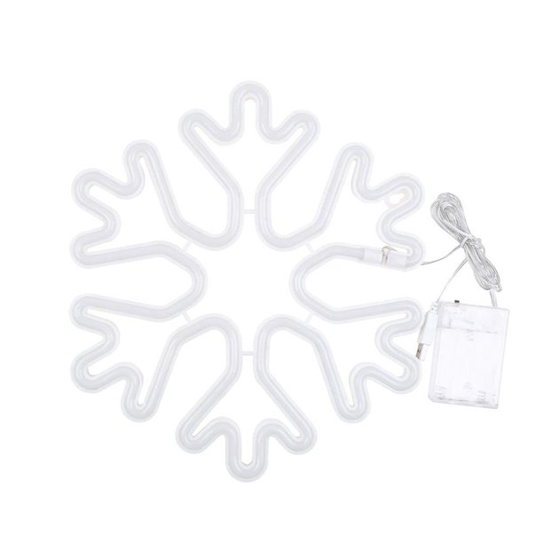 Lámpara Luces de noche de neón LED Copo de nieve Carga de batería USB Decoración de festival de Navidad de San Valentín Tmvgtek Para estrenar