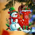 thumbnail image 5 of 26 Letters Christmas Tree Decoration Pendant, Gift Box Snowman Hanging Xmas Ornaments, for Christmas Tree Home Indoor Decor, 5 of 5
