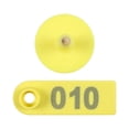 thumbnail image 1 of 100PCS Numbered Livestock Ear Tag Sheep Ear Tag Marker 001-100 for Livestock Identification Information Management, 1 of 7