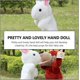 thumbnail image 3 of marionetas de mano de conejo de peluche, marionetas de mano de animales para niños, peluches suaves, juguete para rellenar calcetines navideños, juguetes interactivos para padres y niños pequeños., 3 of 5