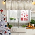 thumbnail image 5 of 2 Pack Valances for Window, Brown Ombre Coastal Short Curtains for Kitchen Bedroom Living Room, Sea Nautical Summer Beach Starfish Coral Rod Pocket Small Window Treatment Valance Drapes 60 x 18 Inch, 5 of 8