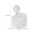 thumbnail image 3 of Zcyifa Wall-mounted Suction Cup Wall-mounted Suction Cup No Trace Bathroom Soap Dispenser Liquid Bottle Container(White), 3 of 10