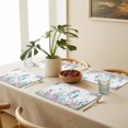 thumbnail image 6 of Placemats Set of 6, Ocean Seahorses Place Mats Coral Shell Fish Marine LIfe Tablemats Washable Placemat Table Decoration for Kitchen Table Dinner Party Home Decor Indoor Outdoor 13x19 Inch, 6 of 9