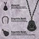 thumbnail image 4 of Collares colgantes Maitreya de 4 colores, cadenas de piedra de jade, amuleto talismán, collar colgante delicado, collar Booda, collar de amuleto de la suerte para hombres y mujeres., 4 of 6