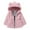 Pink, variant on XBASW Baby Kids Girls Winter Warm Coat Toddler Faux Fur Wool Jacket with Ear Hood 1-8T