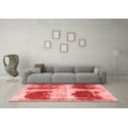 thumbnail image 3 of Ahgly Company Machine Washable Indoor Rectangle Abstract Red Modern Area Rugs, 6' x 9', 3 of 4