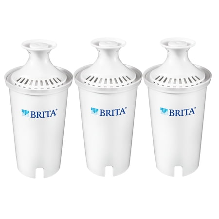 Brita Standard Water Filter, Standard Replacement Filters for Pitchers and Dispensers, BPA Free - 3 ct