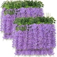 thumbnail image 1 of 24 Piezas Artificiales Flores Wisteria, Guirnalda De Flores Artificiales Decoracion Blancas para Pared, Boda, Jardín, Fiesta, Hogar, Exterior Decorar Arco, 1 of 4