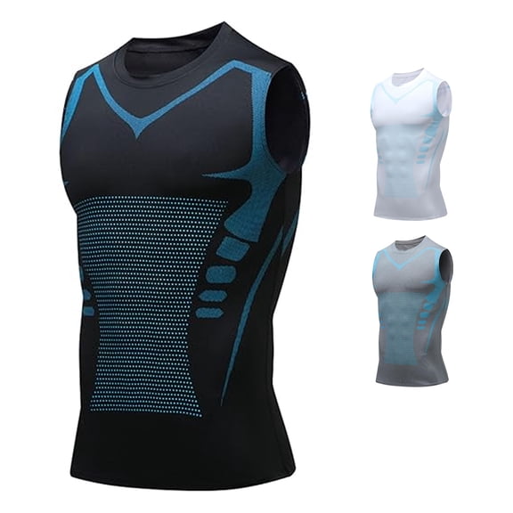 Compression Vest for Men, Sleeveless Compression Undershirt for Gym and Running, Daily Wear Fitted Base Layer, 1 Pack