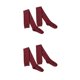 thumbnail image 1 of Calcetines hasta la rodilla Minnieouse 80cm para mujer transpirables invierno Vino rojo 2piezas, 1 of 6