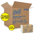 thumbnail image 1 of Scott® Essential Single Fold Paper Towels, White, 250 Towels/Pack, 16 Packs/Case, 1 of 1