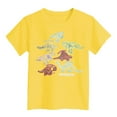 thumbnail image 3 of Hiijoy Toddler Boys Dinosaur Prints Short Sleeve T-Shirt Kids Cotton Summer Casual Tshirt, 3 of 3