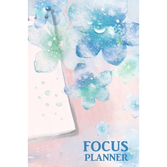 Focus Planner: Full Year, 365-Day (Undated) Focus Planner/Journal - Set Goals, Map Plans, Decide Tasks, Monitor Your Time and Attention and Achieve Breakthrough Success - Watercolors - Matte Finish (P