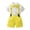 Yellow, variant on Odeerbi Toddler Summer Outfits Boys Sling Gentleman Formal Dress Suit Short Sleeve Top Strap Shorts Suit Solid Color Shirts Photography Performance Set Khaki