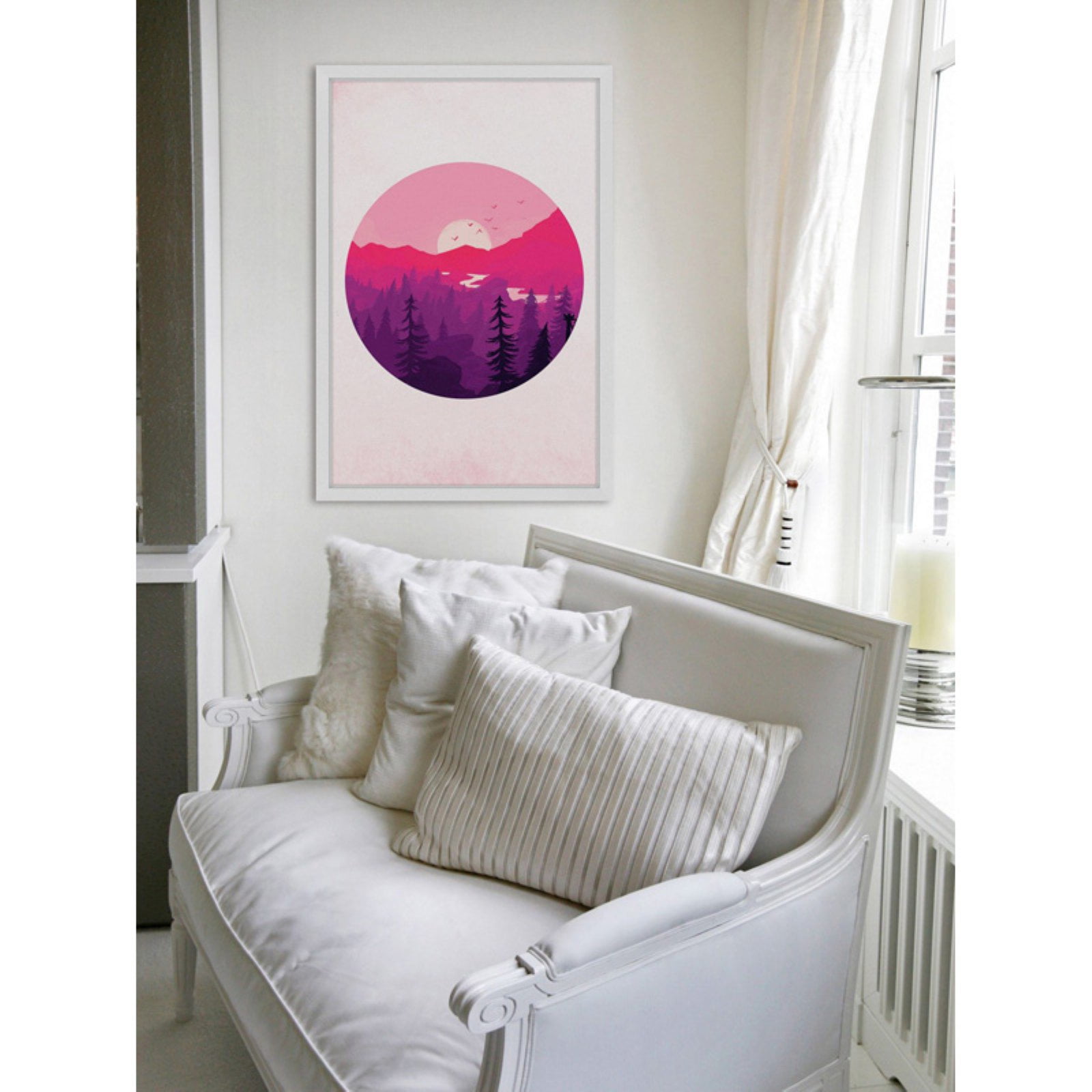 Marmont Hill "Fuchsia Sunset" Framed Painting Print