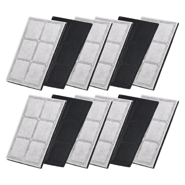 Filtros de repuesto compatibles con la fuente para gatos Drinkwell Platinum (paquete de 12 unidades)