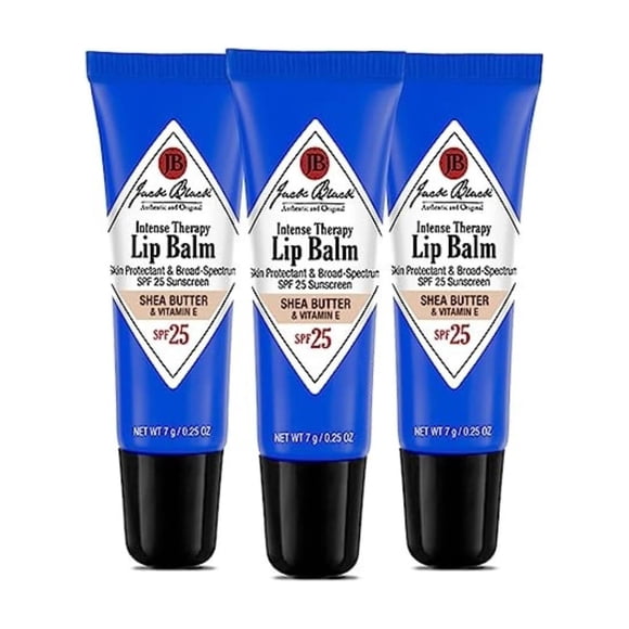 Bálsamo labial Jack Black Intense Therapy SPF 25, 7 ml (paquete de 3)