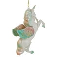thumbnail image 5 of Northlight 5.25" White Unicorn Glass Christmas Ornament, 5 of 6
