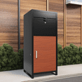 thumbnail image 6 of Outdoor Parcel Drop Box ,Courier Locker with Combination Lock,Floor Standing Parcel Locker, Burglary Resistant Baffle,For Porch, Curbside, 6 of 7