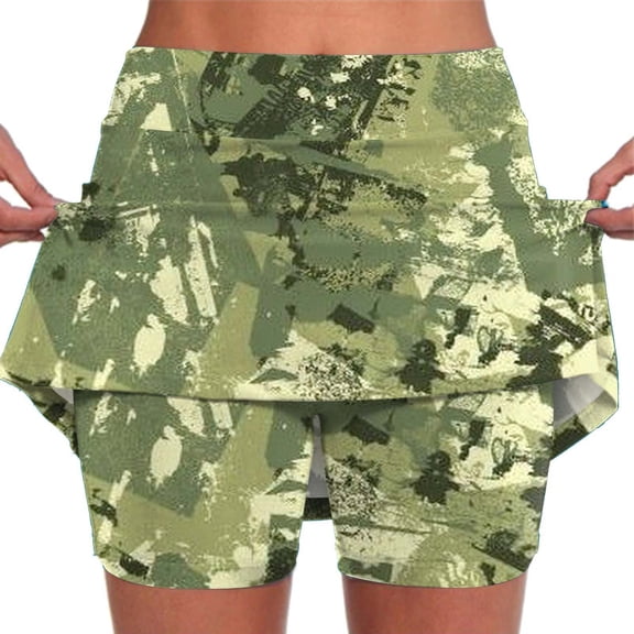 Womens Shorts Fashionable Athleisure Tennis Skirts With Built