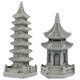 thumbnail image 1 of 2Pcs Mini Pagoda Statue Fish Tank Chinese Stone Tower Bonsai Micro Landscape Decoration, 1 of 3