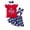 Red, variant on OAVQHLG3B 4th of July Baby Girl Outfits Toddler Kid Girl Clothes Independence Day Tops Strap Skirt Clothes Headband Set