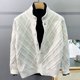 thumbnail image 3 of Suéteres de punto verdes para hombre, ropa de cuello alto negra, cárdigan de cuello alto, tendencia 2024, estilo coreano, camiseta de otoño AX, 3 of 5