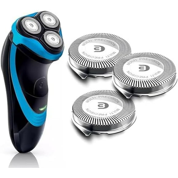 SH30 Replacement Heads Compatible with Philips Norelco 3000, 2000, 1000 Series Shavers and S738 Click and Style, Razor Blades for S1560 Shaver