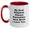 White/Red, variant on Funny Stepdad Gifts from Men to Stepdad - 2 Tone Coffee Mug for Graduation - 'My Dear Stepdad, Always Remember How Much I Love You.'