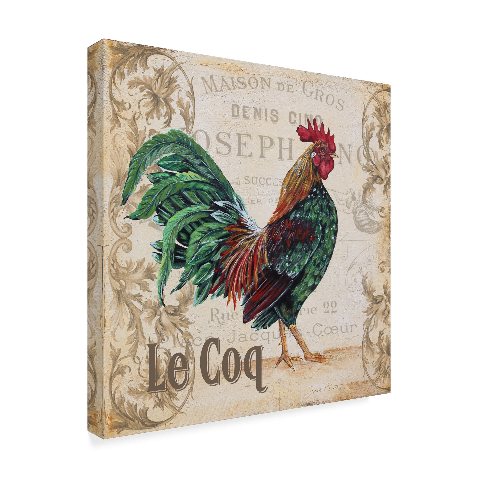 Trademark Fine Art 'Le Coq 6' Canvas Art by Jean Plout
