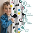 thumbnail image 3 of Blackout Kids Curtains,White Cow Lollipop Pattern Childrens Insulated Curtains Set Of 2,Bedroom Essentials,Toddler Room Decor 52x84in(132x213cm), 3 of 5