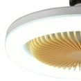 thumbnail image 2 of Luz de ventilador de techo 30W ABS carcasa 9.8in 2 en 1 blanco E27 LED Mini iluminación ventilador de techo para sala de estar, 2 of 5