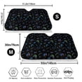 thumbnail image 3 of Kdxio Gamepads Print Windshield Sun Shade,UV Rays and Sun Heat Protection,Sunshade for Car Windshield,Car Shade Front Windshield - Medium, 3 of 6