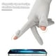 thumbnail image 5 of Guantes de protección UV para mujer, guantes transpirables para el sol, guantes antideslizantes para pantalla táctil para conducir, ciclismo, golf, senderismo, pesca, 1 par (gris blanco), 5 of 5