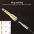 thumbnail image 3 of Conversor de cable TRS Jack para auriculares WISYIFIL de 6,35 mm macho a 3,5 mm hembra, 3 of 6