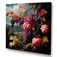 thumbnail image 2 of Designart "Renaissance Grapes Fruit Painting I" Food & Beverage Wall Art - Traditional Pink Fruits Hallway Wall Art Decor, 2 of 6