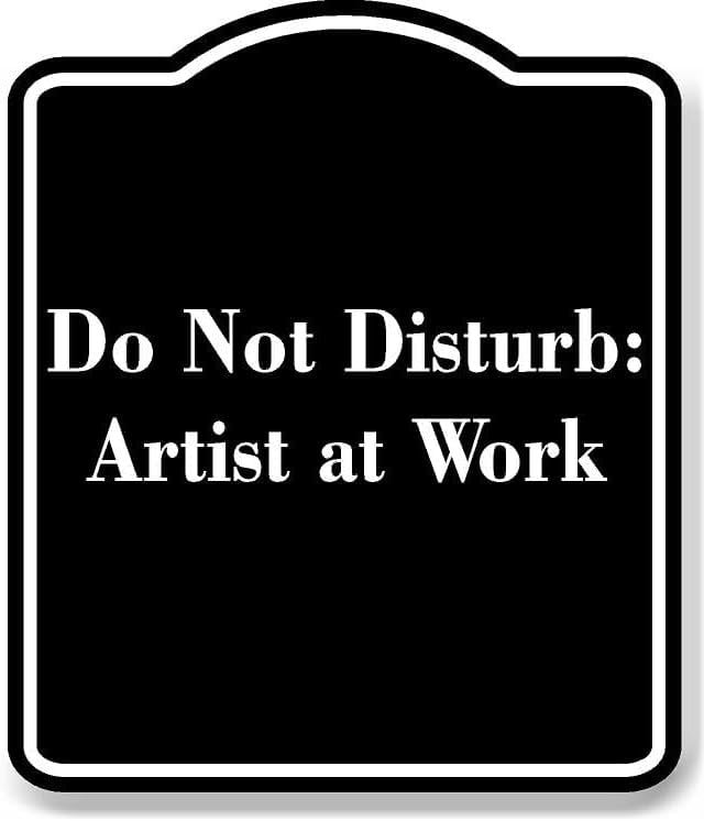 Do Not Disturb Exam in Progress BLACK Aluminum Composite Sign 15