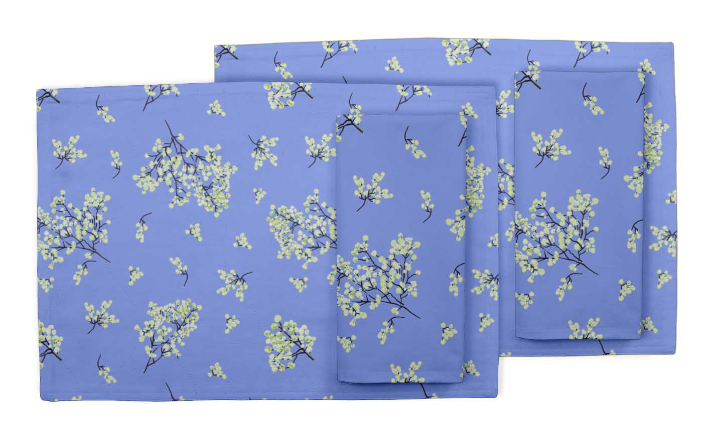 Details about   S4Sassy Rocky Mountain Juniper Leaves Tablemats With Napkins set-LF-595E 